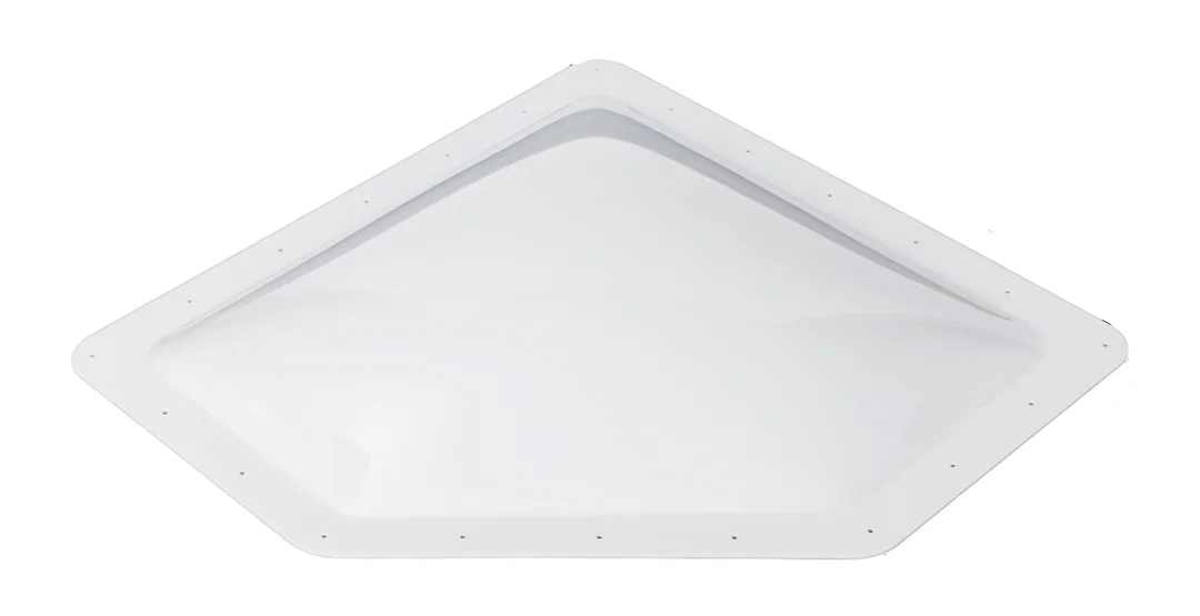 01867 – ICON Skylight, 4 Inch High Bubble Type Dome Neo Angle For 24 Inch Length x 12 Inch Width Opening 28 Inch Leng...